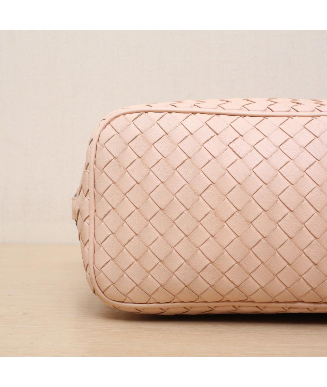 BOTTEGA VENETA Розовая кожаная сумка через плечо, фото 9