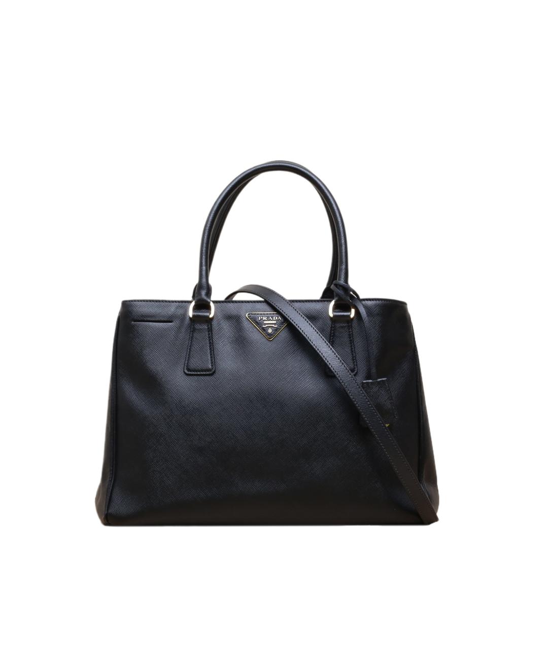 PRADA Черная кожаная сумка через плечо, фото 1