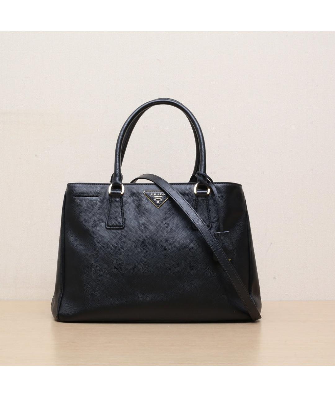 PRADA Черная кожаная сумка через плечо, фото 3