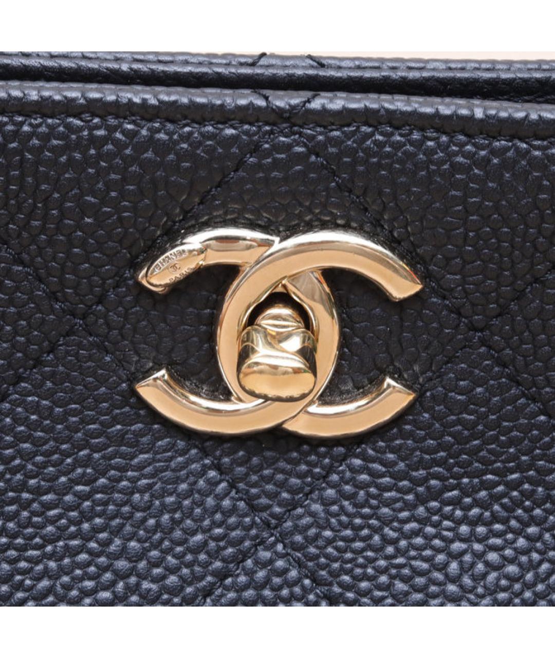 CHANEL Черная кожаная сумка через плечо, фото 8