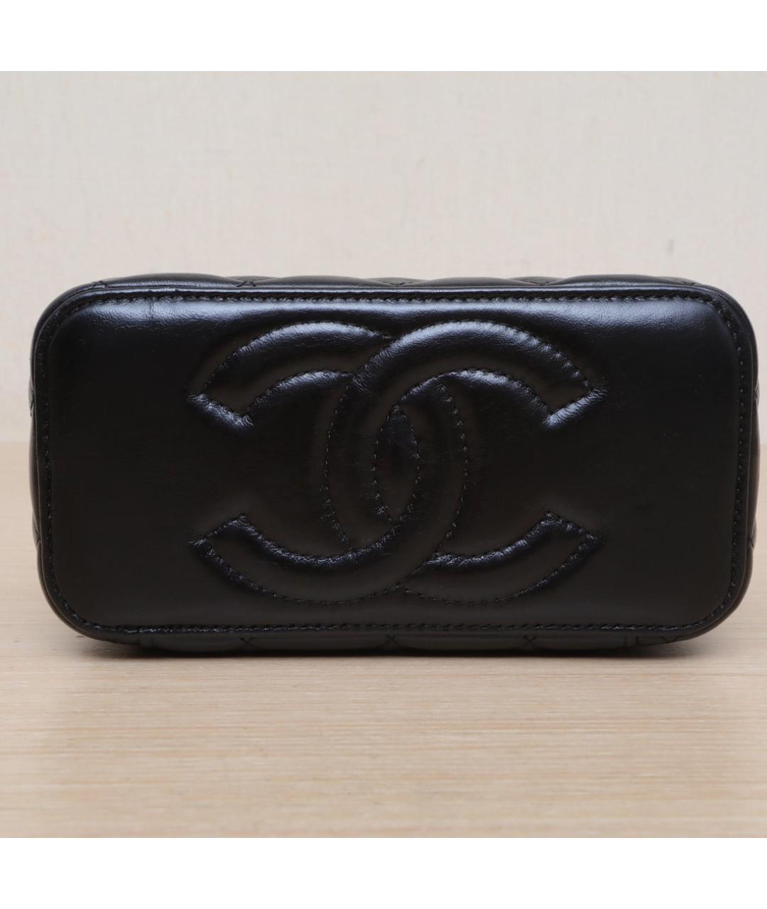 CHANEL Черная кожаная сумка через плечо, фото 9