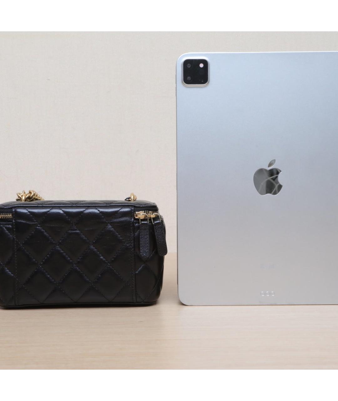 CHANEL Черная кожаная сумка через плечо, фото 7