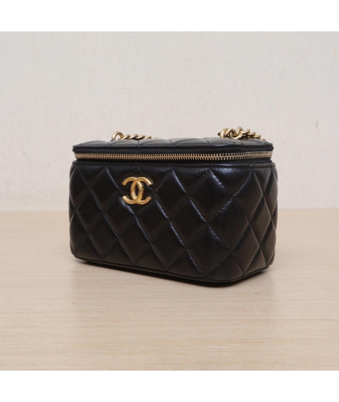 CHANEL Черная кожаная сумка через плечо, фото 4