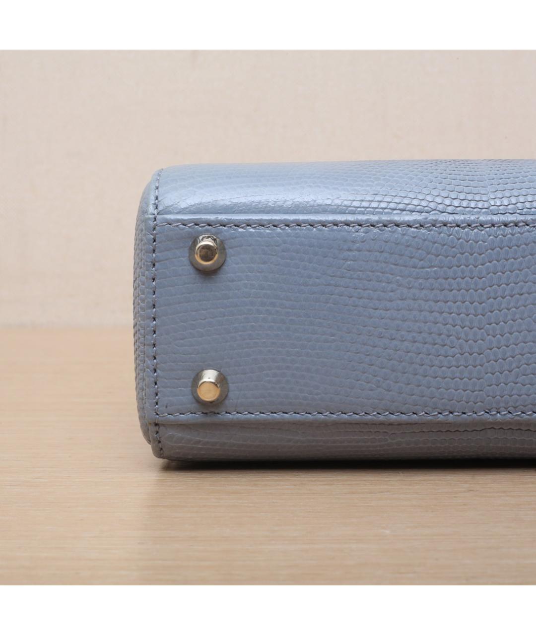 CHRISTIAN DIOR Синяя кожаная сумка через плечо, фото 9