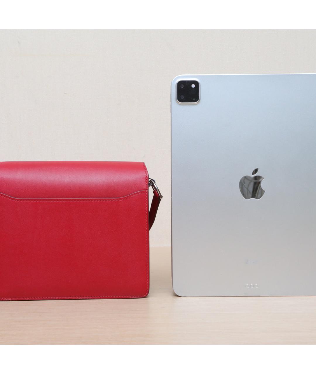 HERMES Красная кожаная сумка через плечо, фото 7