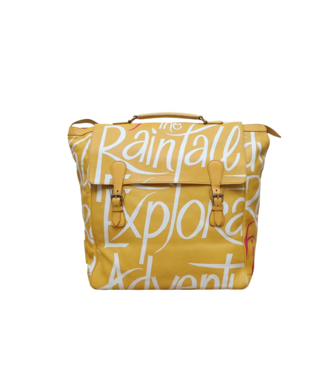 BURBERRY Желтая кожаная сумка через плечо, фото 1