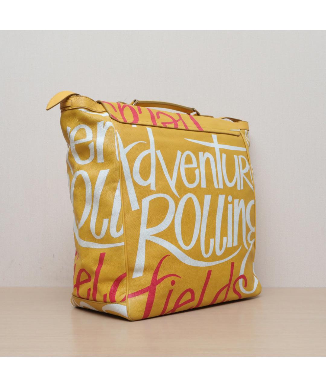 BURBERRY Желтая кожаная сумка через плечо, фото 6