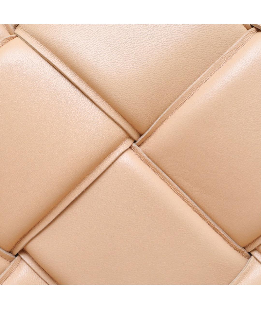 BOTTEGA VENETA Бежевая кожаная сумка через плечо, фото 8