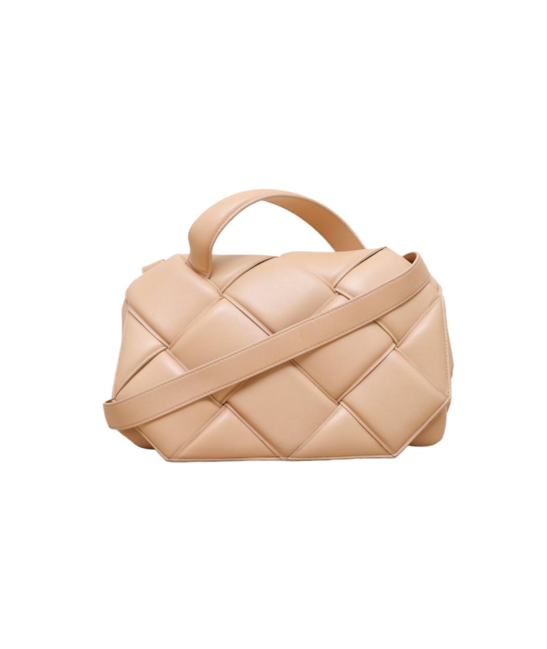 BOTTEGA VENETA Бежевая кожаная сумка через плечо, фото 1