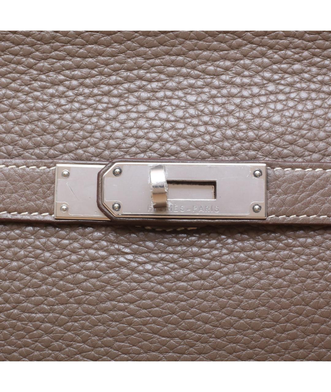 HERMES Коричневая кожаная сумка через плечо, фото 8