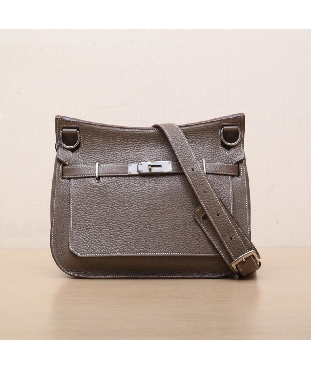 HERMES Коричневая кожаная сумка через плечо, фото 3