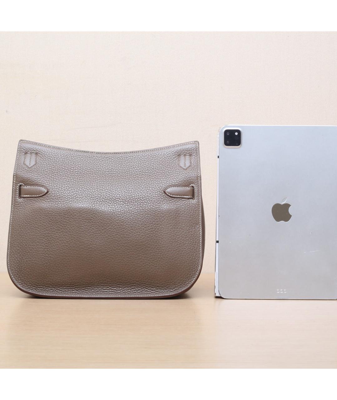 HERMES Коричневая кожаная сумка через плечо, фото 7