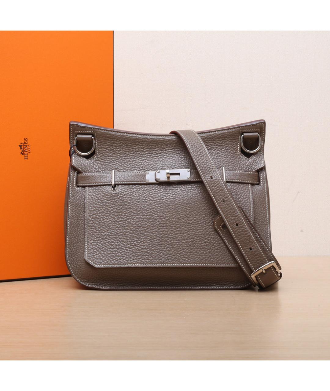 HERMES Коричневая кожаная сумка через плечо, фото 2