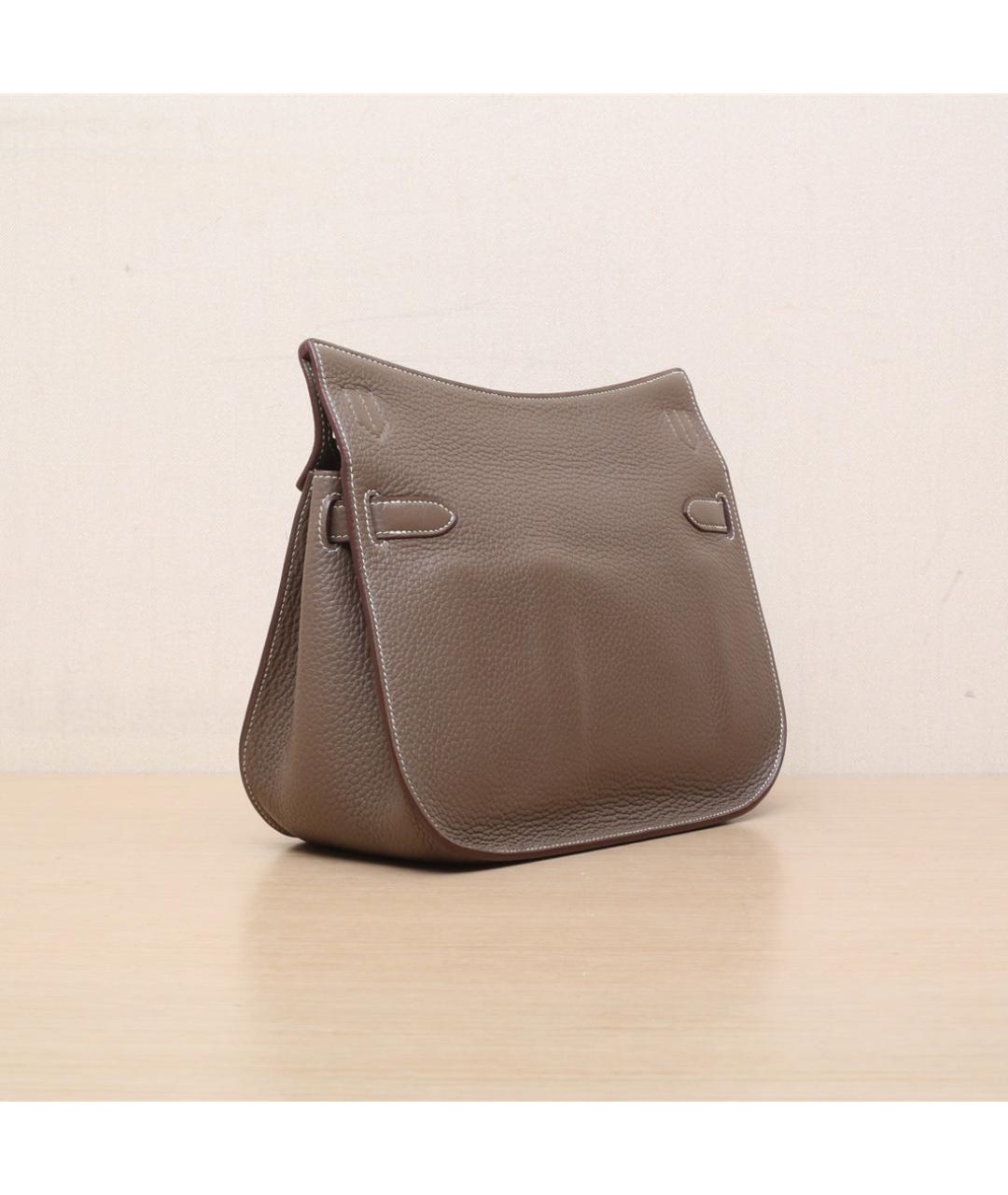 HERMES Коричневая кожаная сумка через плечо, фото 6