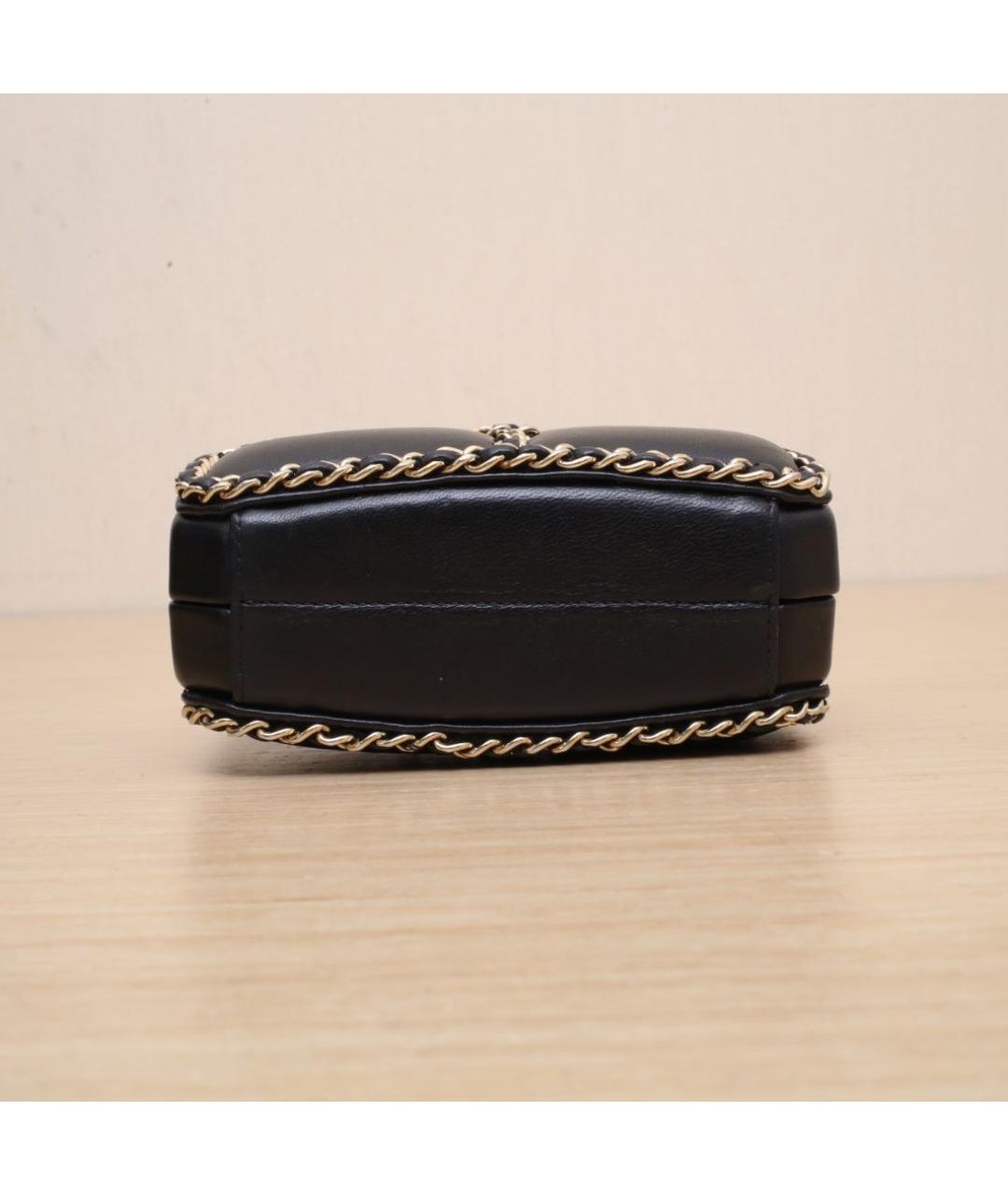 CHANEL Черная кожаная сумка через плечо, фото 9