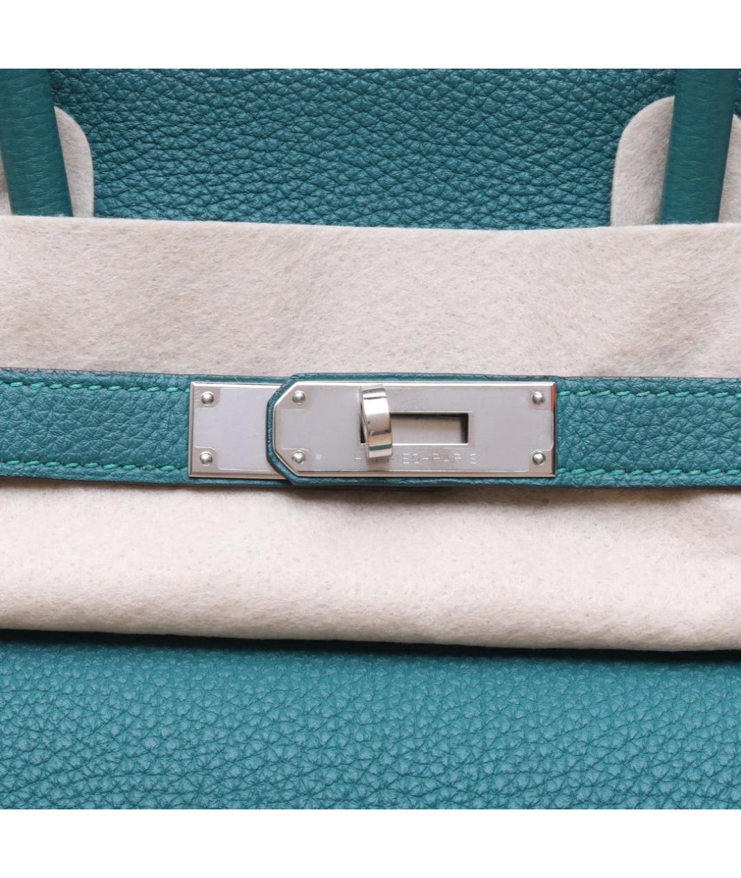 HERMES Зеленая кожаная сумка через плечо, фото 8