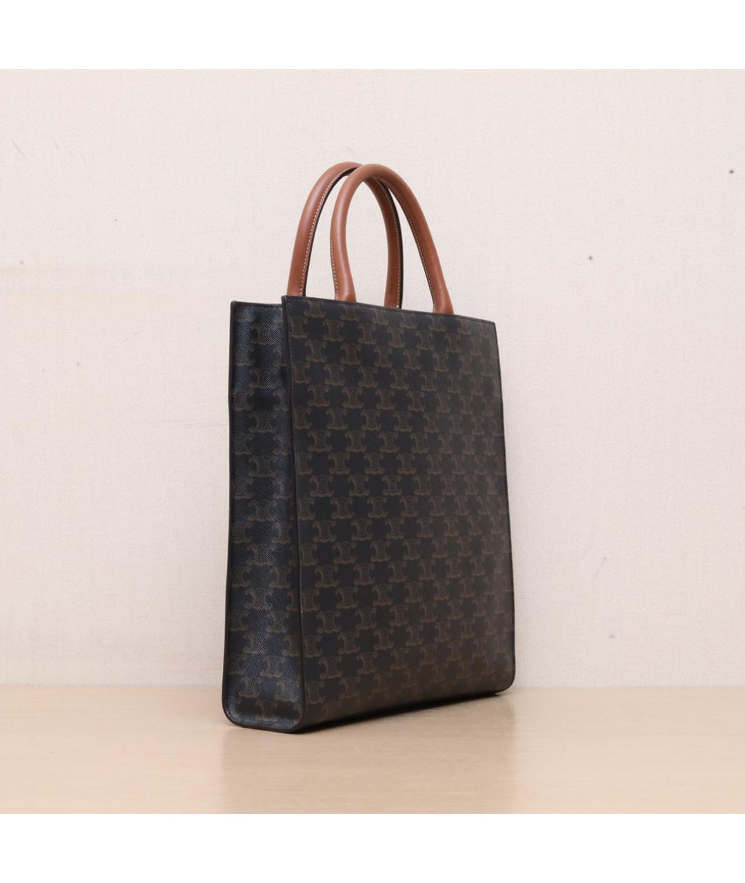 CELINE Коричневая кожаная сумка через плечо, фото 6