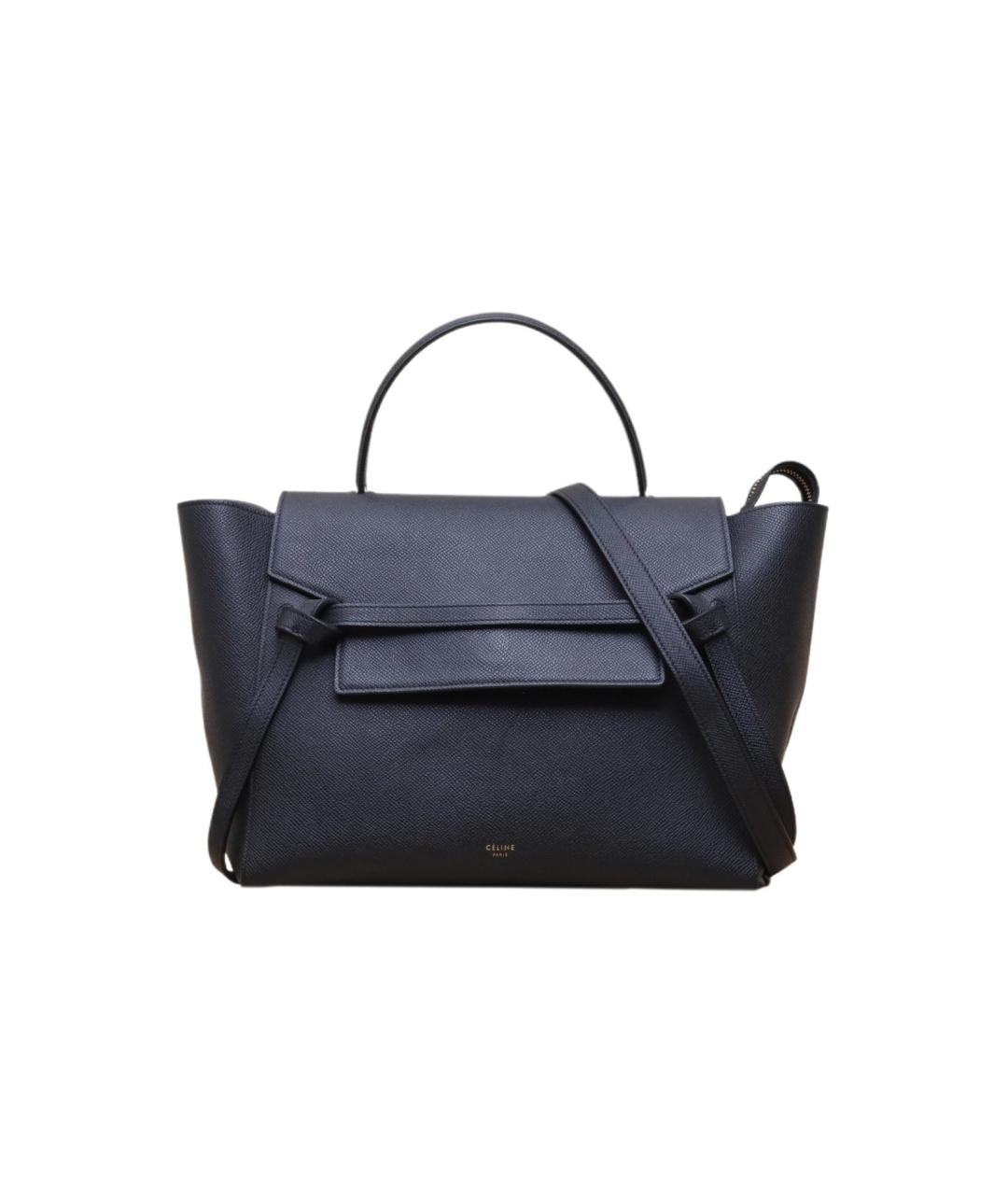 CELINE Черная кожаная сумка через плечо, фото 1