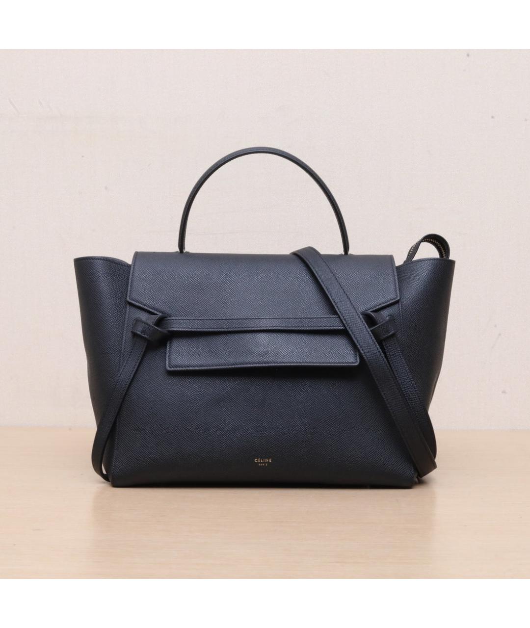 CELINE Черная кожаная сумка через плечо, фото 3