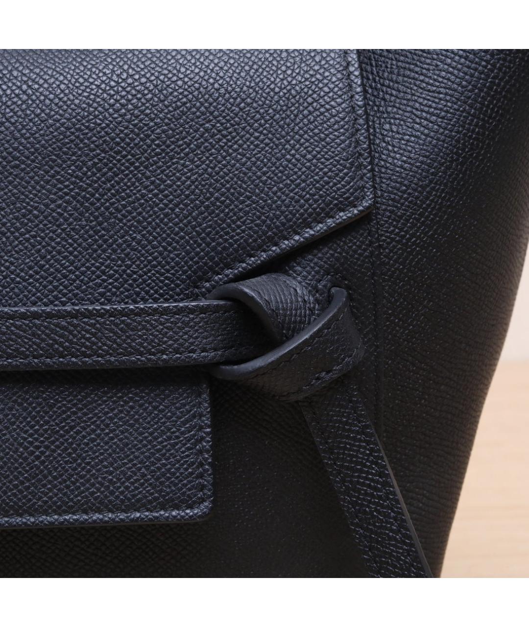 CELINE Черная кожаная сумка через плечо, фото 8