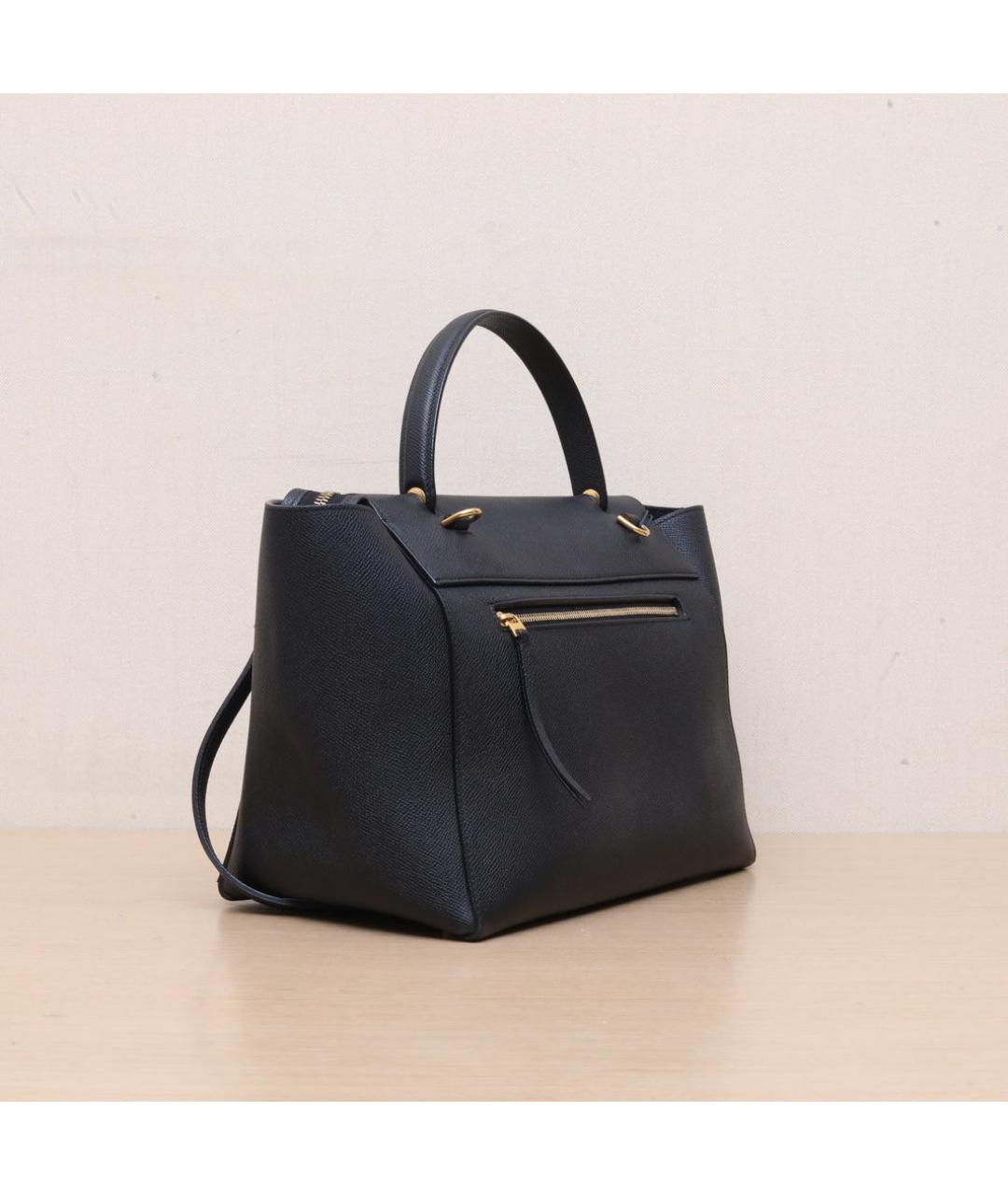 CELINE Черная кожаная сумка через плечо, фото 6