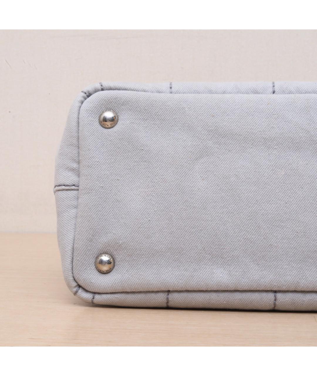 PRADA Серая тканевая сумка через плечо, фото 9