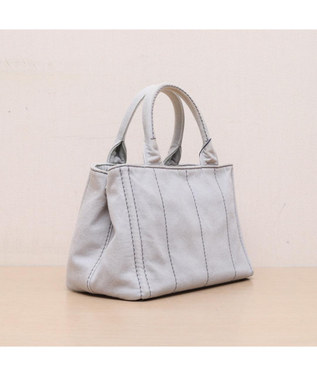 PRADA Серая тканевая сумка через плечо, фото 6