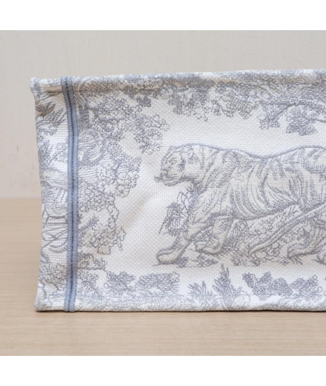 CHRISTIAN DIOR Серая тканевая сумка через плечо, фото 9