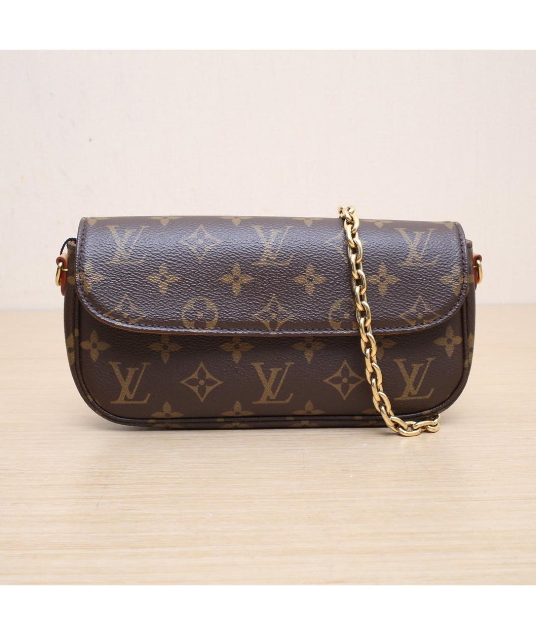 LOUIS VUITTON Коричневая сумка через плечо, фото 3