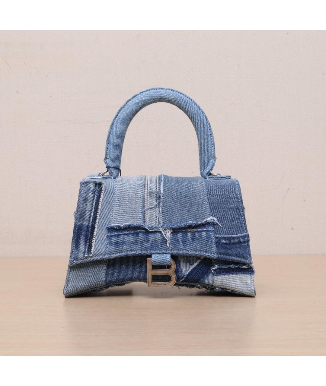 BALENCIAGA Синяя деним сумка через плечо, фото 3
