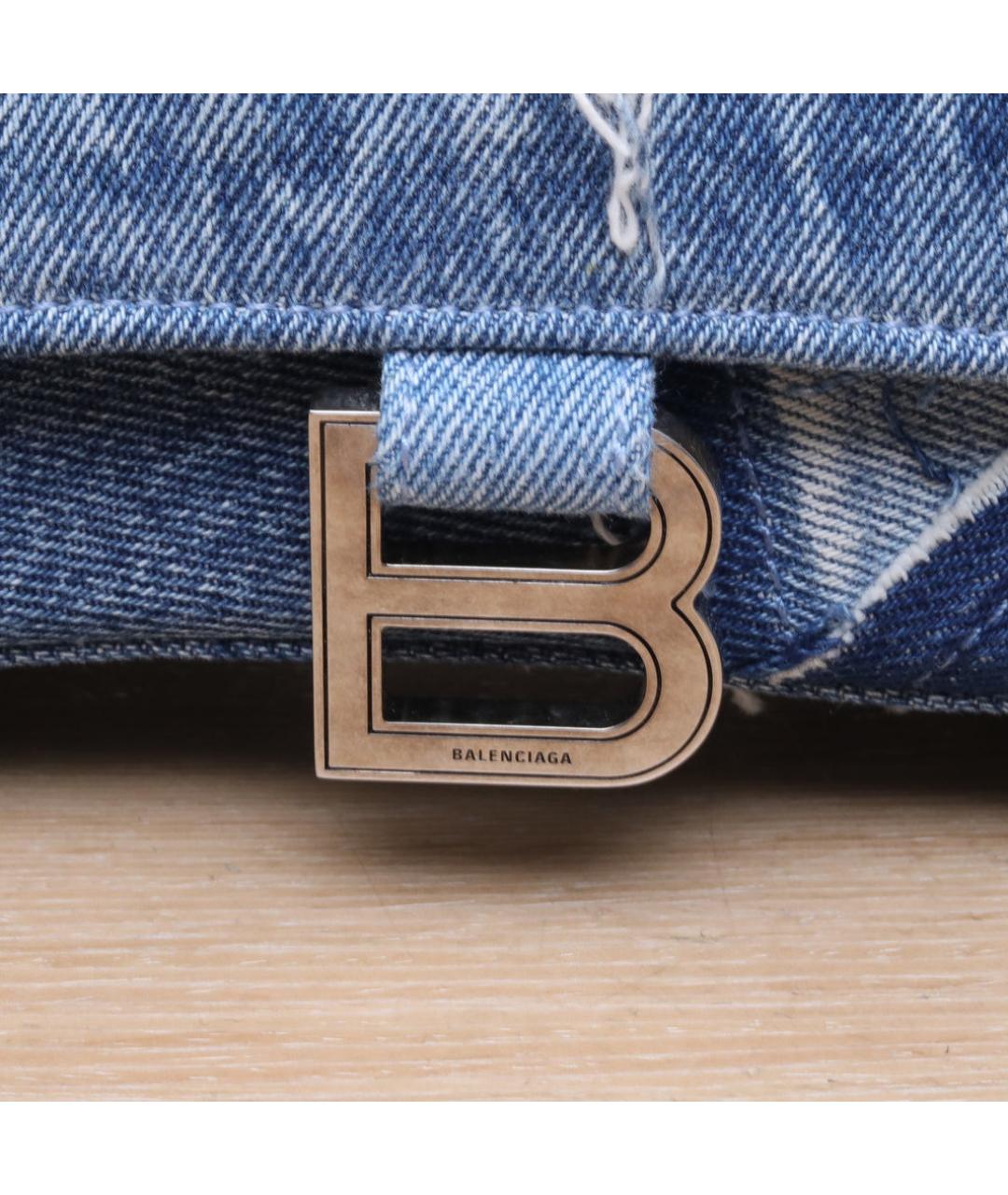 BALENCIAGA Синяя деним сумка через плечо, фото 8