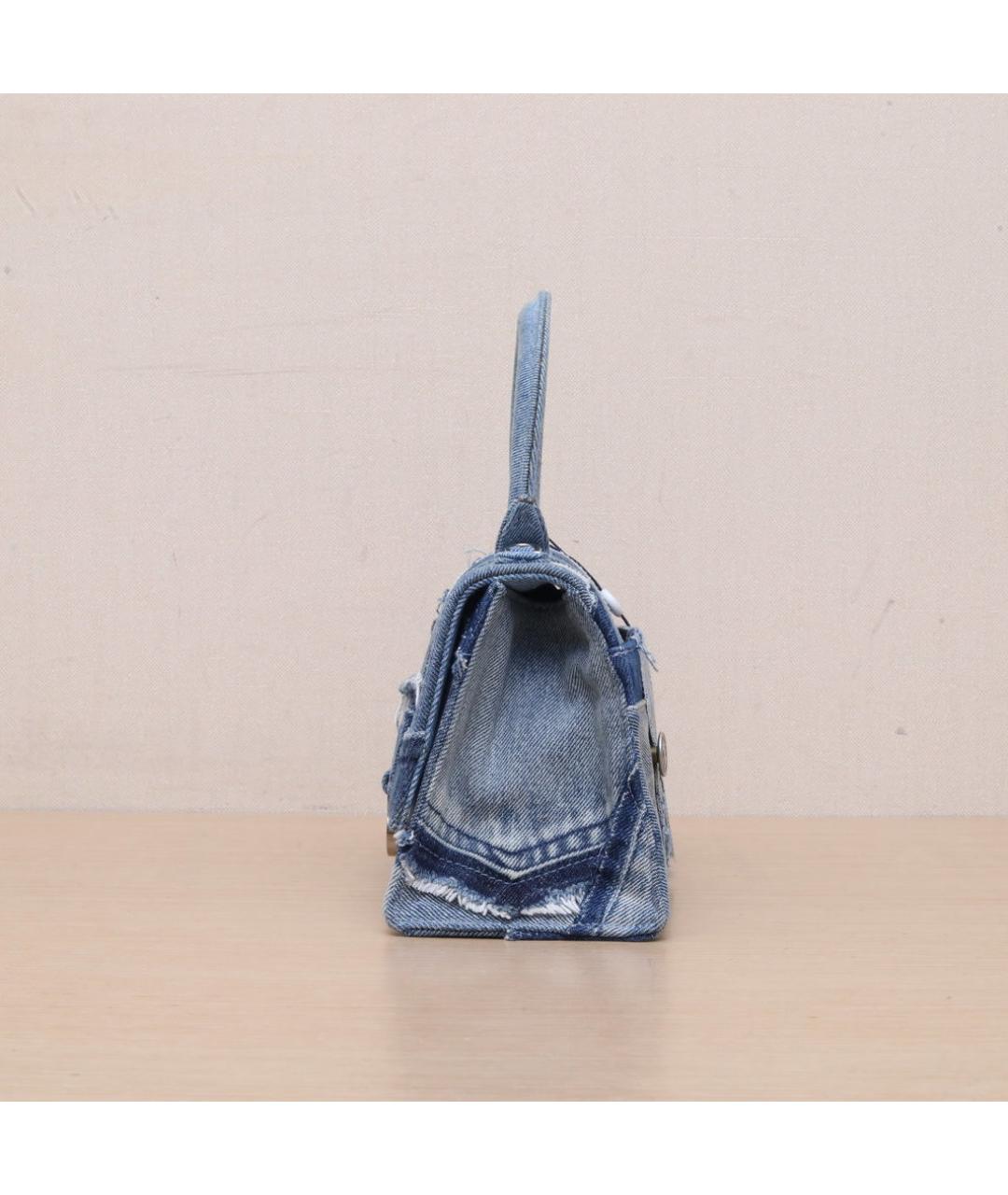 BALENCIAGA Синяя деним сумка через плечо, фото 5