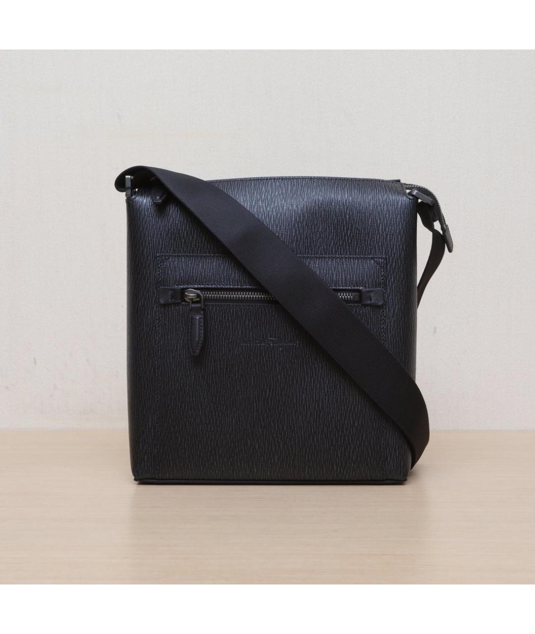 FERRAGAMO Черная сумка через плечо, фото 3