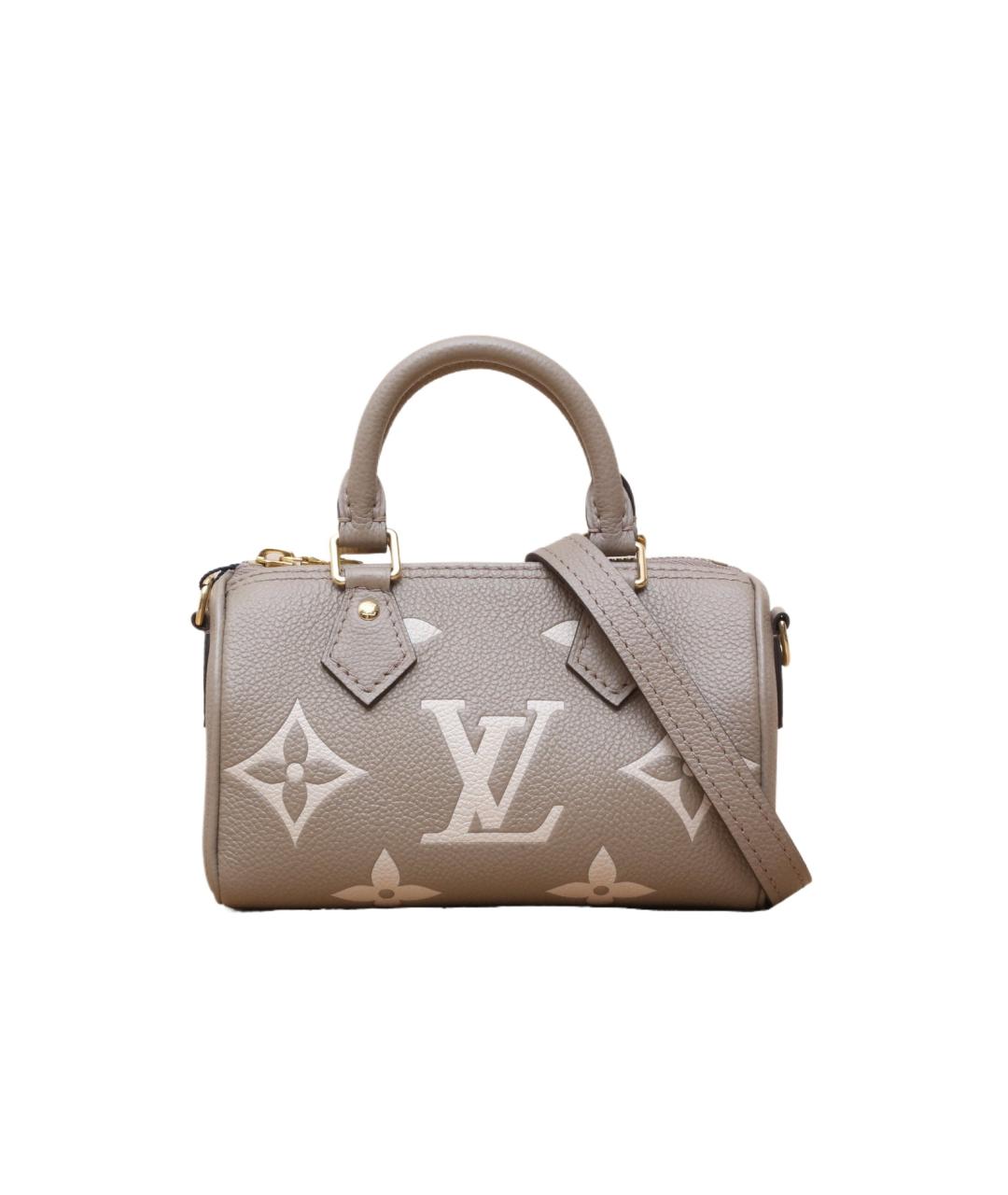 LOUIS VUITTON Серая кожаная сумка через плечо, фото 1