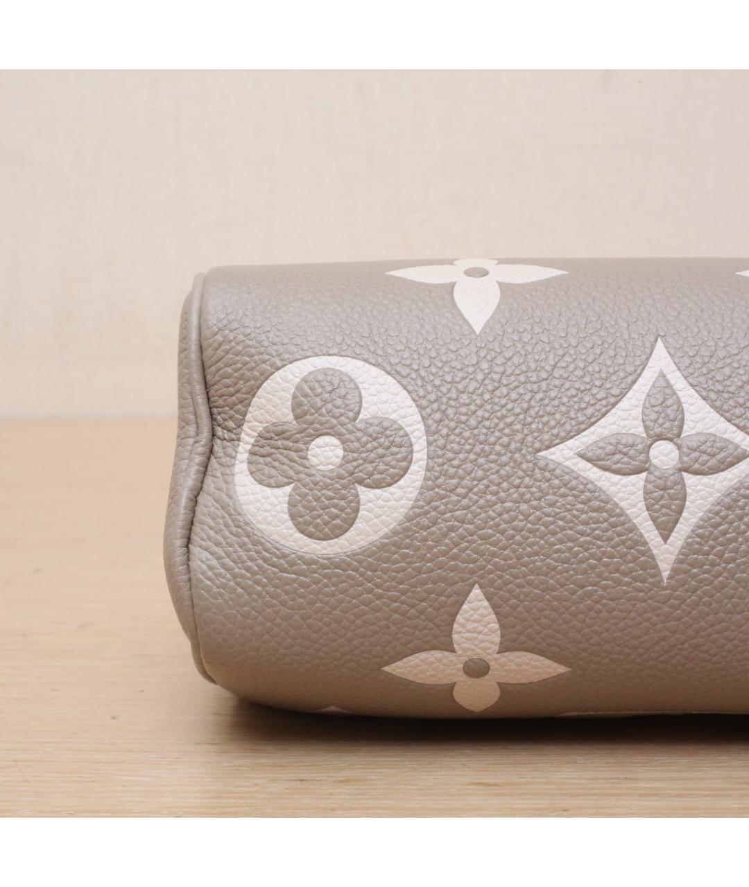 LOUIS VUITTON Серая кожаная сумка через плечо, фото 8