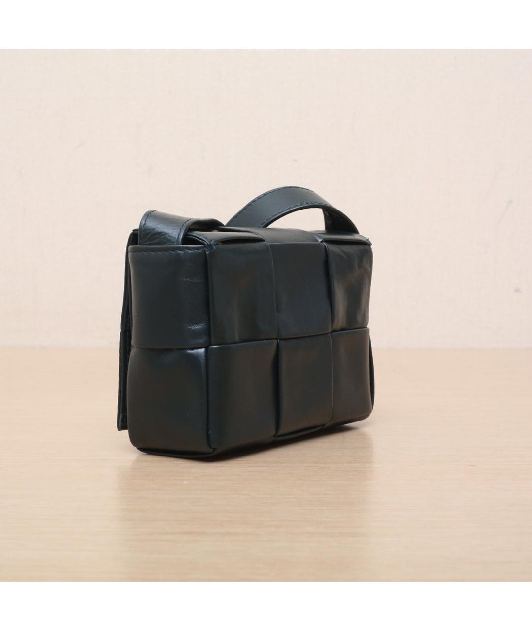 BOTTEGA VENETA Зеленая кожаная сумка через плечо, фото 6