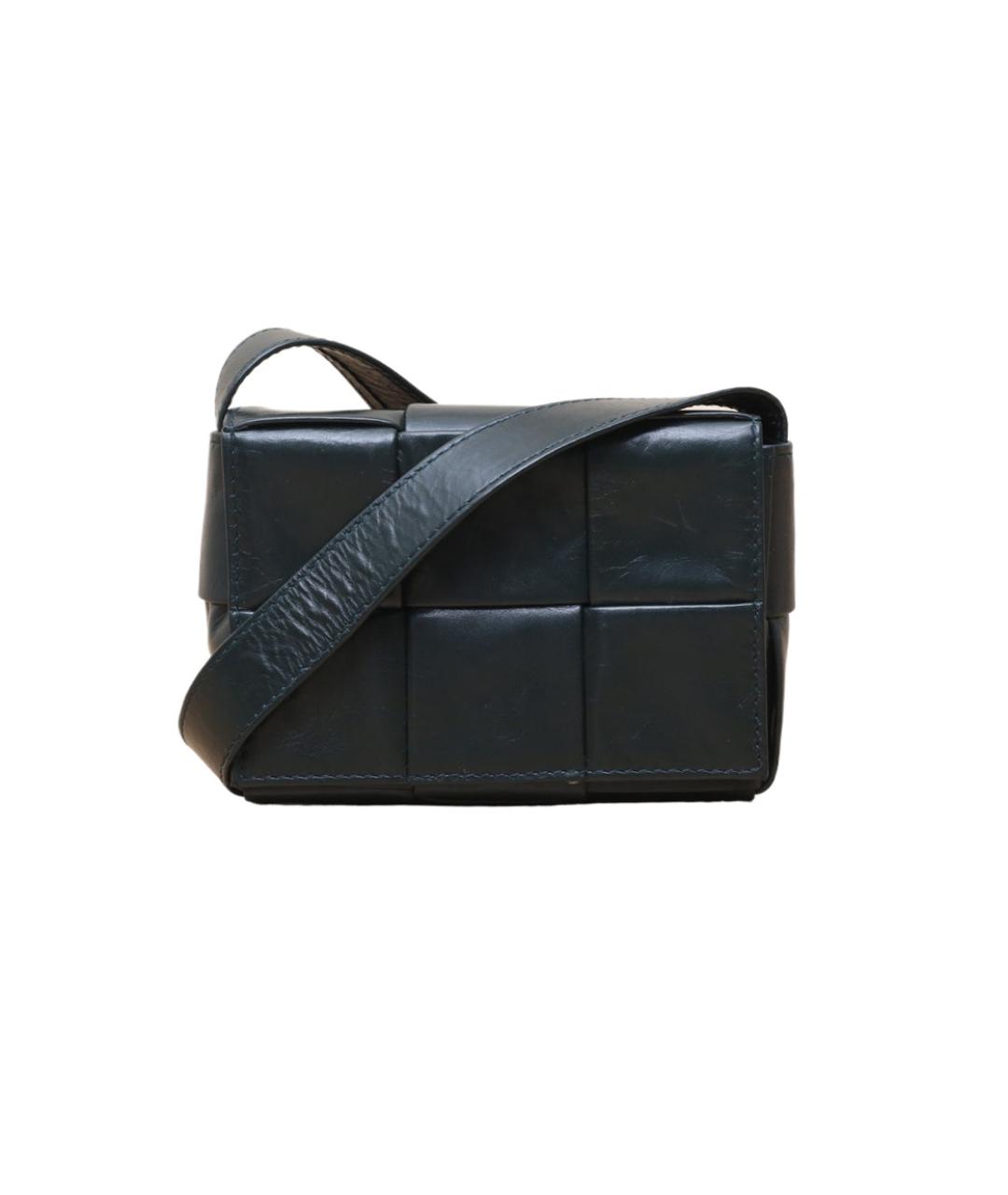 BOTTEGA VENETA Зеленая кожаная сумка через плечо, фото 1