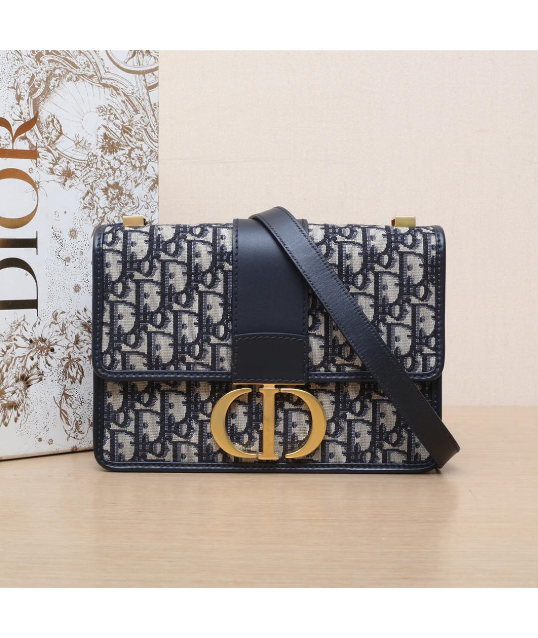 CHRISTIAN DIOR Темно-синяя сумка через плечо, фото 2