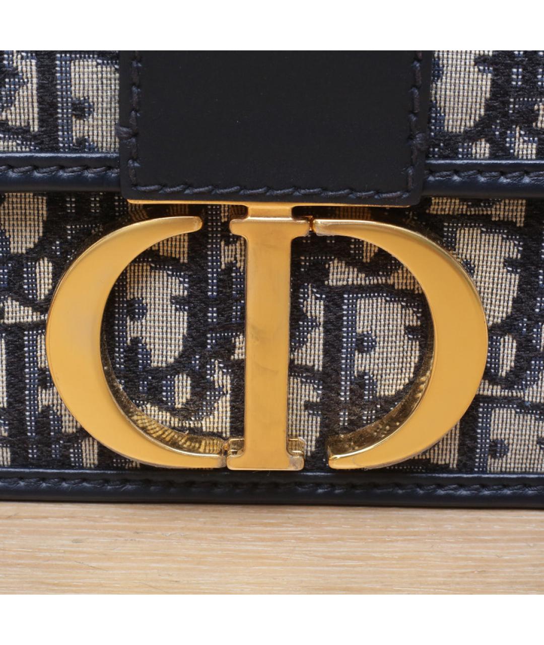 CHRISTIAN DIOR Темно-синяя сумка через плечо, фото 8