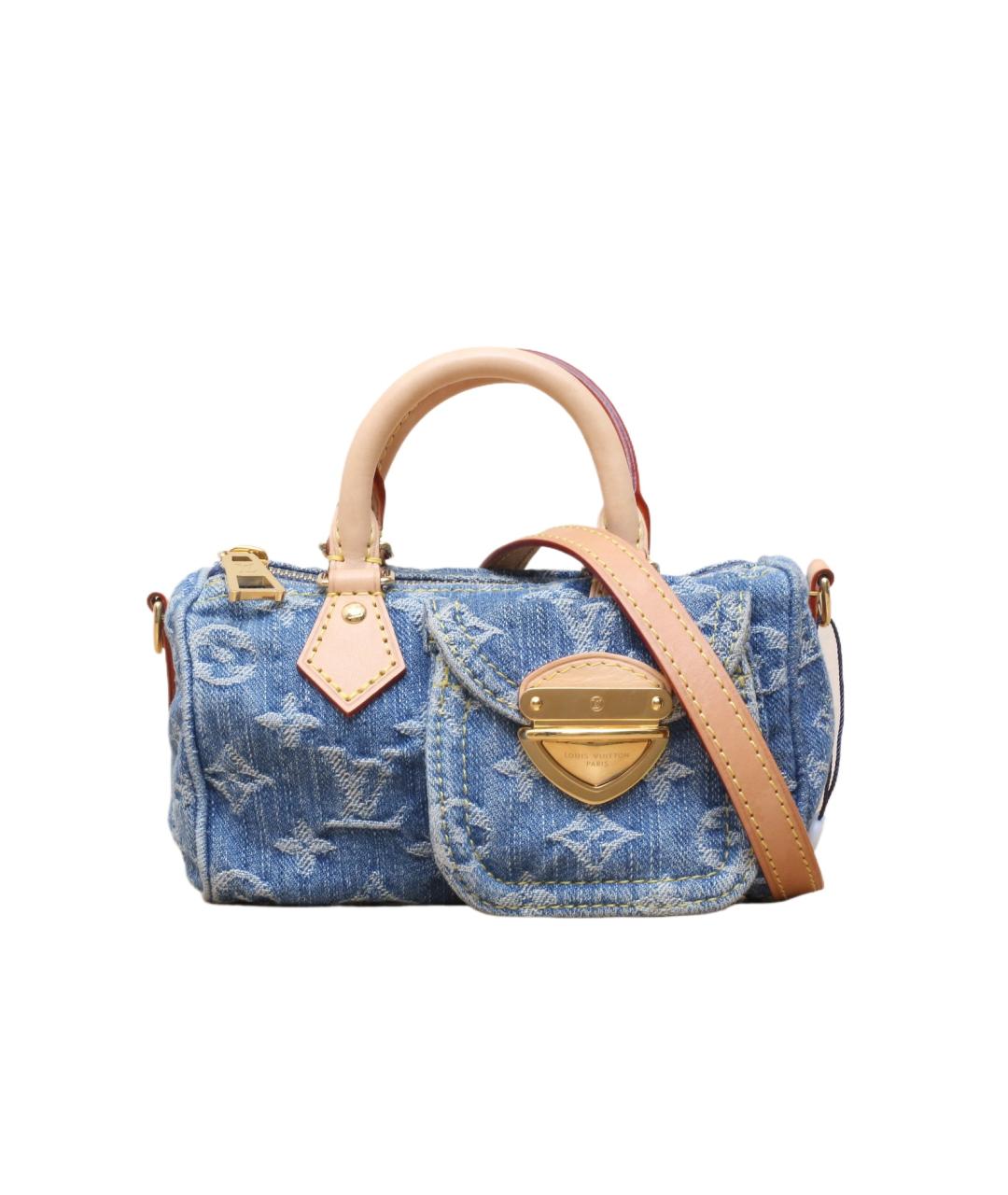 LOUIS VUITTON Синяя деним сумка через плечо, фото 1