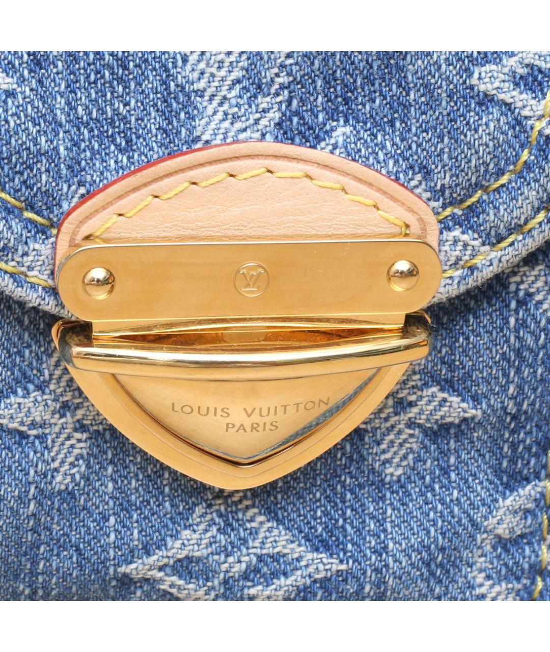 LOUIS VUITTON Синяя деним сумка через плечо, фото 8
