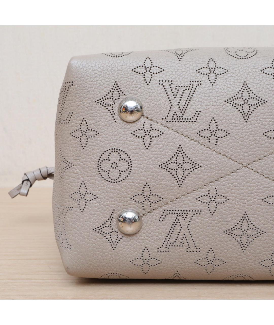 LOUIS VUITTON Серая кожаная сумка через плечо, фото 9