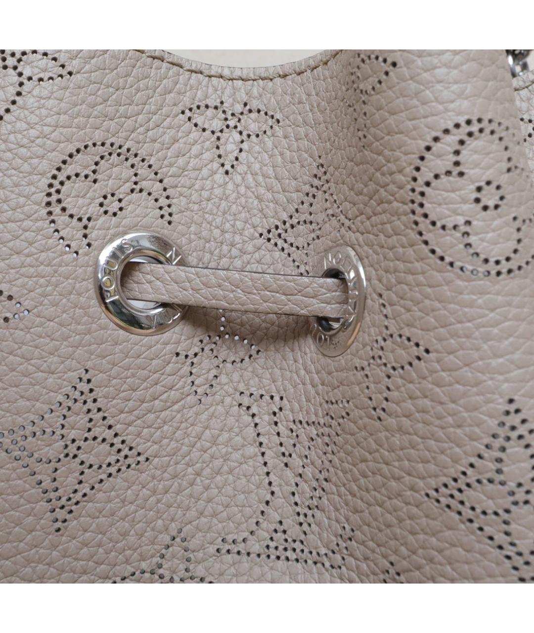 LOUIS VUITTON Серая кожаная сумка через плечо, фото 8