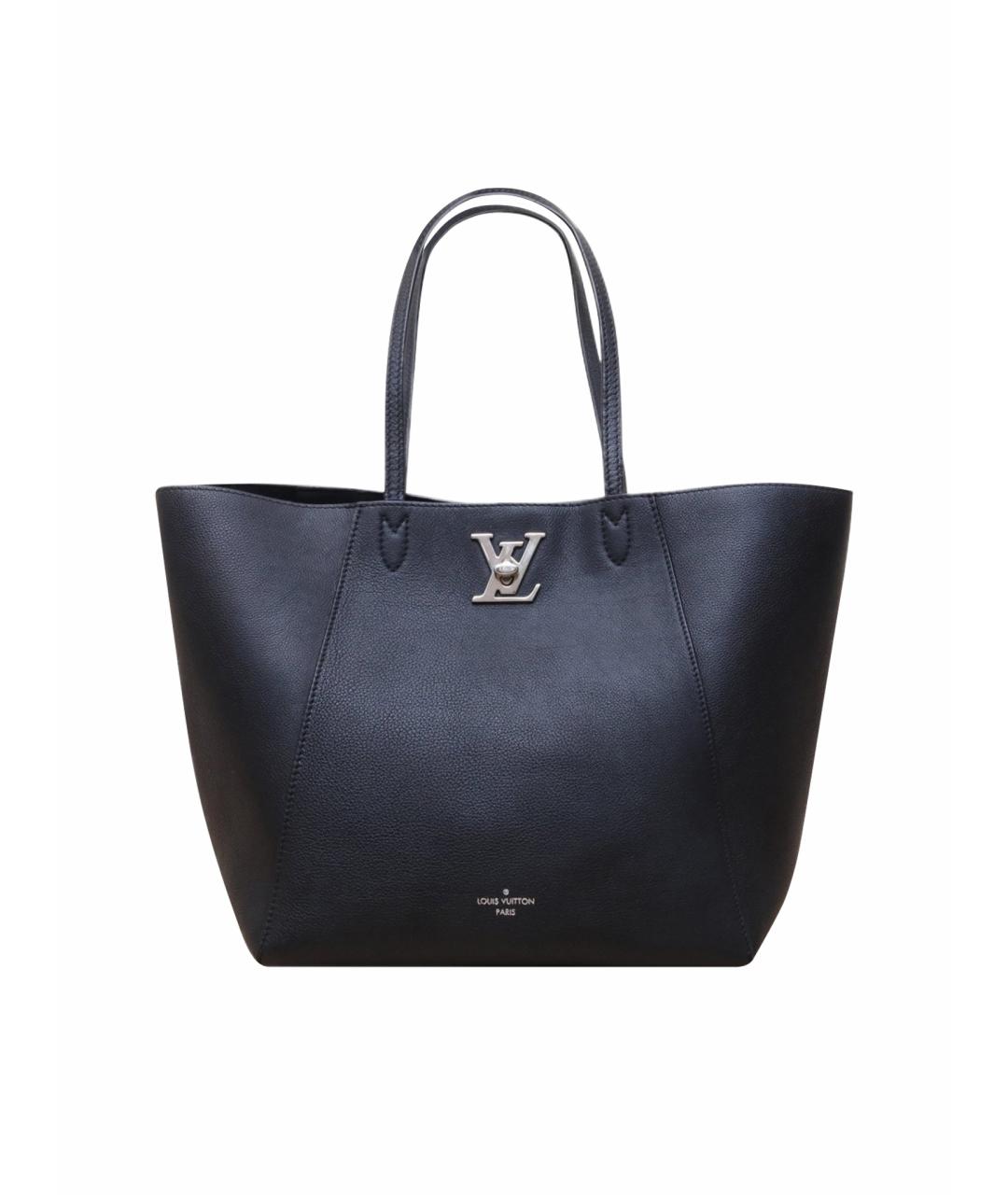 LOUIS VUITTON Черная кожаная сумка через плечо, фото 1