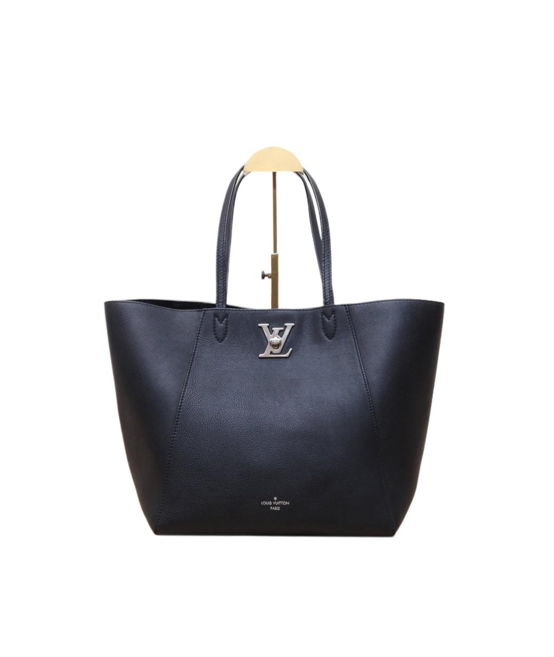 LOUIS VUITTON Черная кожаная сумка через плечо, фото 10