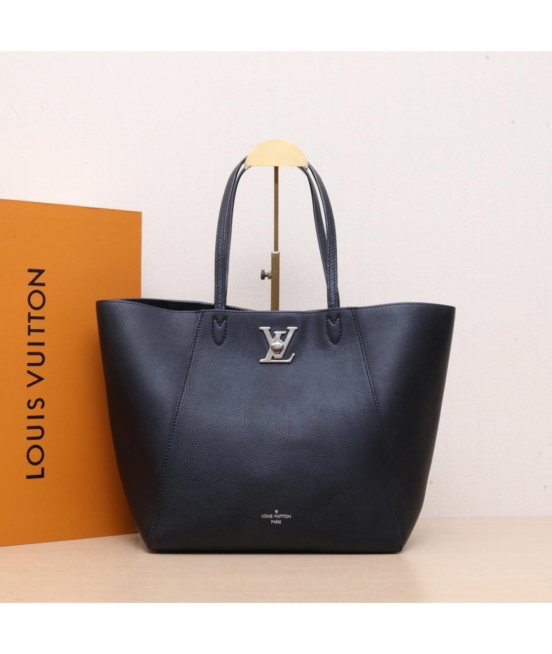 LOUIS VUITTON Черная кожаная сумка через плечо, фото 2