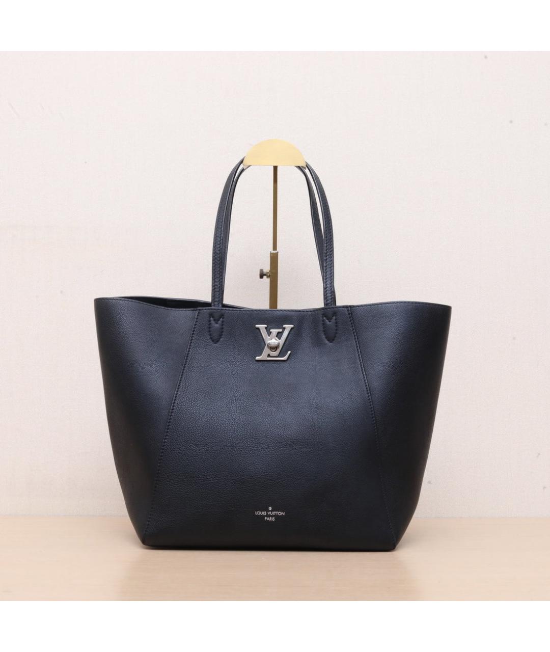 LOUIS VUITTON Черная кожаная сумка через плечо, фото 3