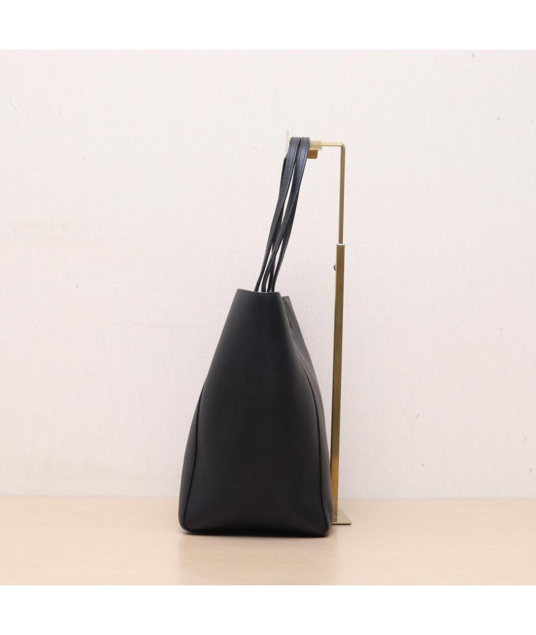 LOUIS VUITTON Черная кожаная сумка через плечо, фото 5