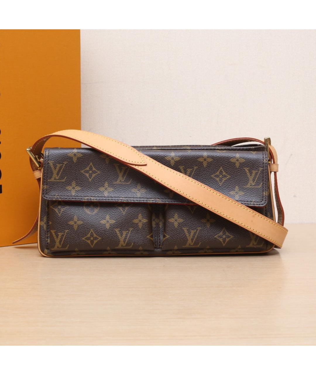 LOUIS VUITTON Коричневая сумка через плечо, фото 2