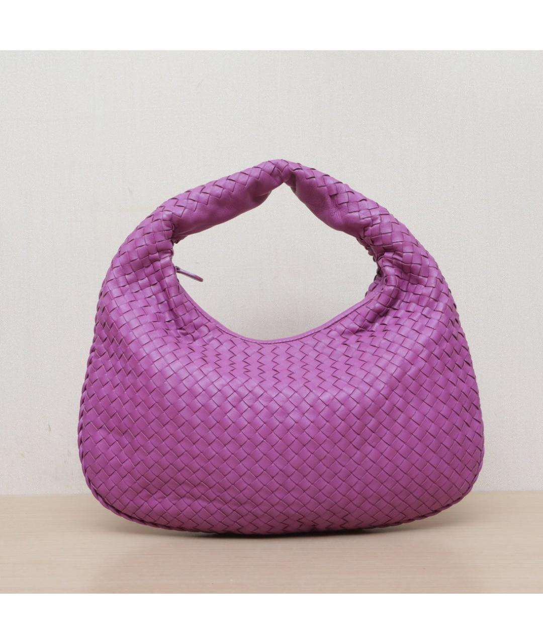 BOTTEGA VENETA Фиолетовая кожаная сумка через плечо, фото 3